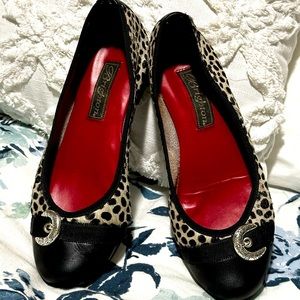 SOLD ON CROSSPOST. Brighton Calf Hair + Leather Ballet Flats 6.5